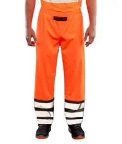 Pantaloni da lavoro robusti safe and dry in PU con retro riciclato Result Recycled