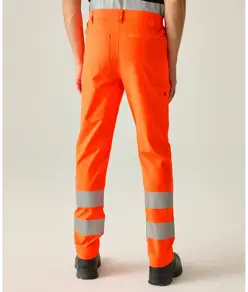 Pantaloni da lavoro stretch alta visibilità Pro Contract Regatta High Visibility