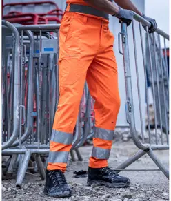 Pantaloni da lavoro stretch alta visibilità Pro Contract Regatta High Visibility