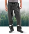 Pantaloni impermeabili in PU Prism con bande riflettenti e supporto riciclato Result Recycled