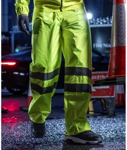 Pantaloni richiudibili alta visibilità Pro Regatta High Visibility