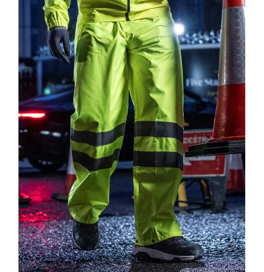 Pantaloni richiudibili alta visibilità Pro Regatta High Visibility