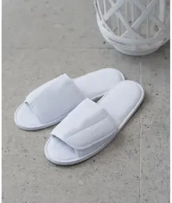 Pantofole aperte con cinturino a strappo Towel City