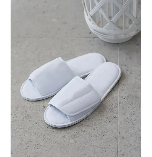 Pantofole aperte con cinturino a strappo Towel City