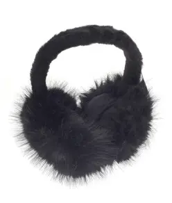 Paraorecchie in pelliccia di lusso Ribbon
