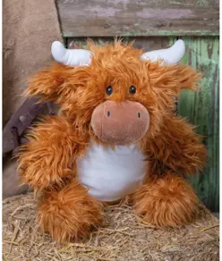 Peluche mucca delle Highland Zippie Mumbles
