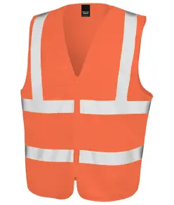 Pettorina di sicurezza con zip e porta badge Core Result Core