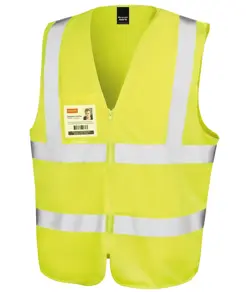 Pettorina di sicurezza con zip e porta badge Core Result Core