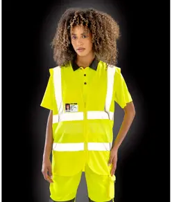 Pettorina di sicurezza con zip e porta badge Core Result Core