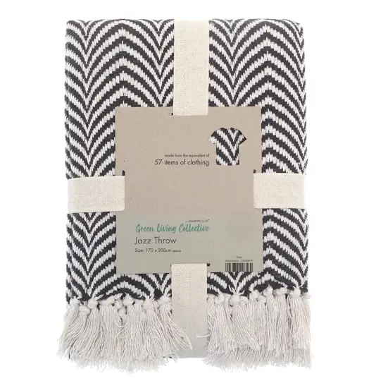 Plaid in tessuto misto riciclato Home & Living