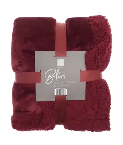 Plaid invernale in sherpa Ribbon