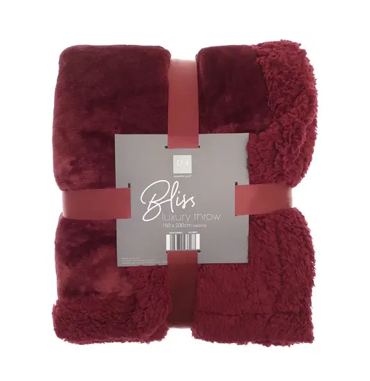 Plaid invernale in sherpa Ribbon