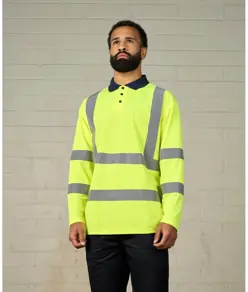 Polo a maniche lunghe ad alta visibilità ProRTX High Visibility