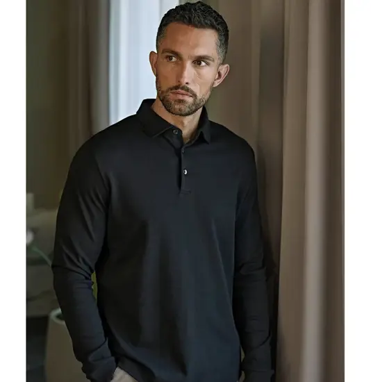 Polo a maniche lunghe in cotone Pima (1442) Tee Jays