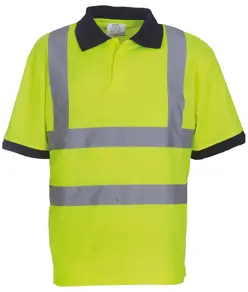 Polo ad alta visibilità a maniche corte (HVJ210) YOKO