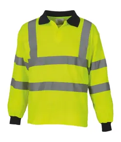 Polo alta visibilità a maniche lunghe (HVJ310) YOKO