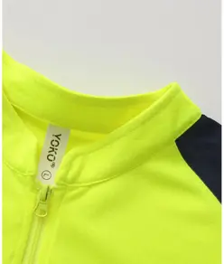Polo alta visibilità con colletto alla coreana e zip (HVJ230) YOKO