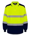 Polo bicolore a maniche lunghe alta visibilità (HVJ330) YOKO