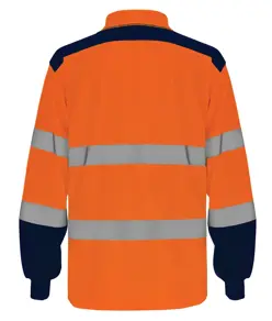 Polo bicolore a maniche lunghe alta visibilità (HVJ330) YOKO