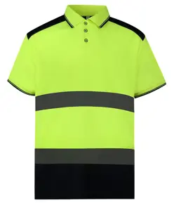 Polo bicolore alta visibilità (HVJ220) YOKO