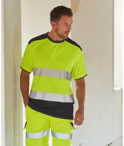 Polo bicolore alta visibilità (HVJ220) YOKO