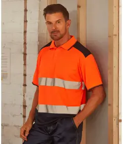 Polo bicolore alta visibilità (HVJ220) YOKO