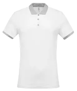 Polo bicolore in piqué Kariban