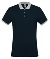 Polo bicolore in piqué Kariban