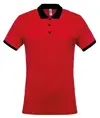 Polo bicolore in piqué Kariban