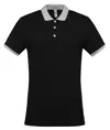 Polo bicolore in piqué Kariban