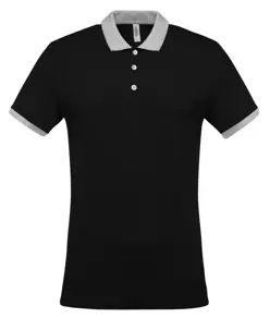 Polo bicolore in piqué Kariban