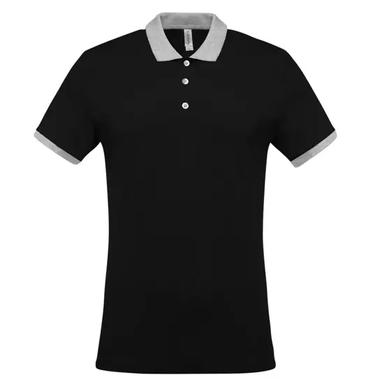 Polo bicolore in piqué Kariban