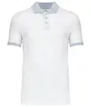 Polo bicolore in piqué Kariban