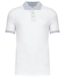 Polo bicolore in piqué Kariban