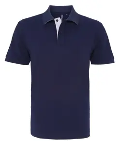 Polo bicolore uomo vestibilità classica Asquith & Fox