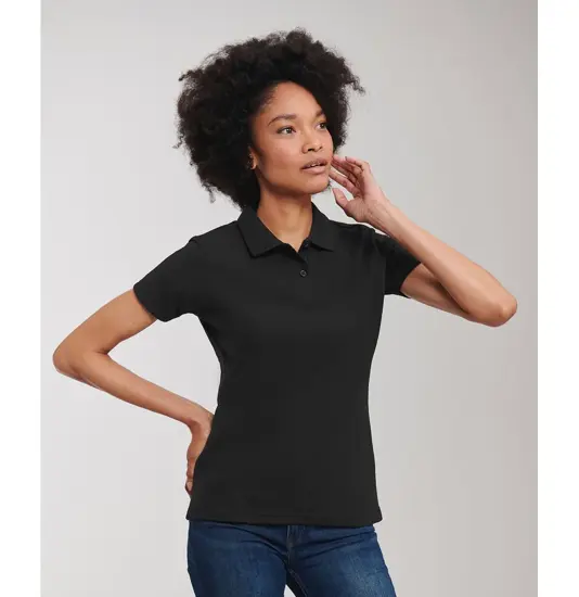 Polo classica da donna in policotone Russell