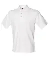 Polo classica in piqué di cotone con collo alla coreana Henbury