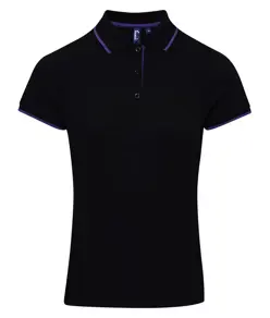 Polo da donna a contrasto Coolchecker® Premier