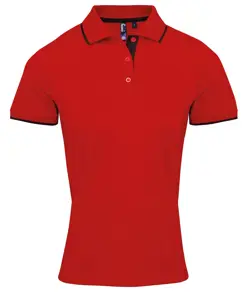 Polo da donna a contrasto Coolchecker® Premier
