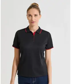 Polo da donna a contrasto Coolchecker® Premier