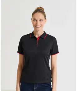 Polo da donna a contrasto Coolchecker® Premier
