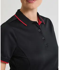 Polo da donna a contrasto Coolchecker® Premier