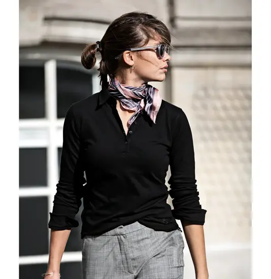 Polo deluxe a maniche lunghe donna Carlington Nimbus