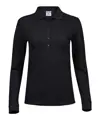 Polo donna di lusso elasticizzata a maniche lunghe (146) Tee Jays