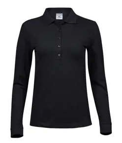 Polo donna di lusso elasticizzata a maniche lunghe (146) Tee Jays