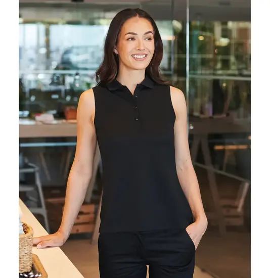 Polo donna smanicata Coolplus® Henbury