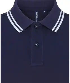 Polo donna vestibilità classica con profilo a contrasto Asquith & Fox