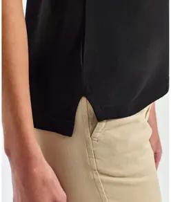 Polo donna vestibilità classica con profilo a contrasto Asquith & Fox