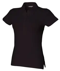 Polo elasticizzata a maniche corte donna SF