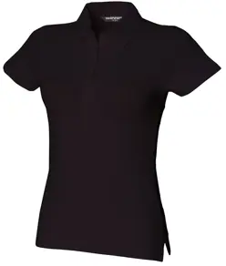 Polo elasticizzata a maniche corte donna SF